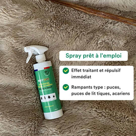 Spray anti-puces, tiques, acariens