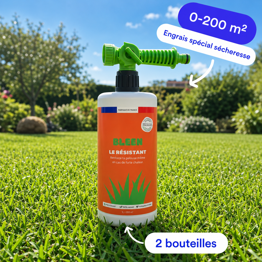 Engrais liquide gazon "anti-sécheresse"