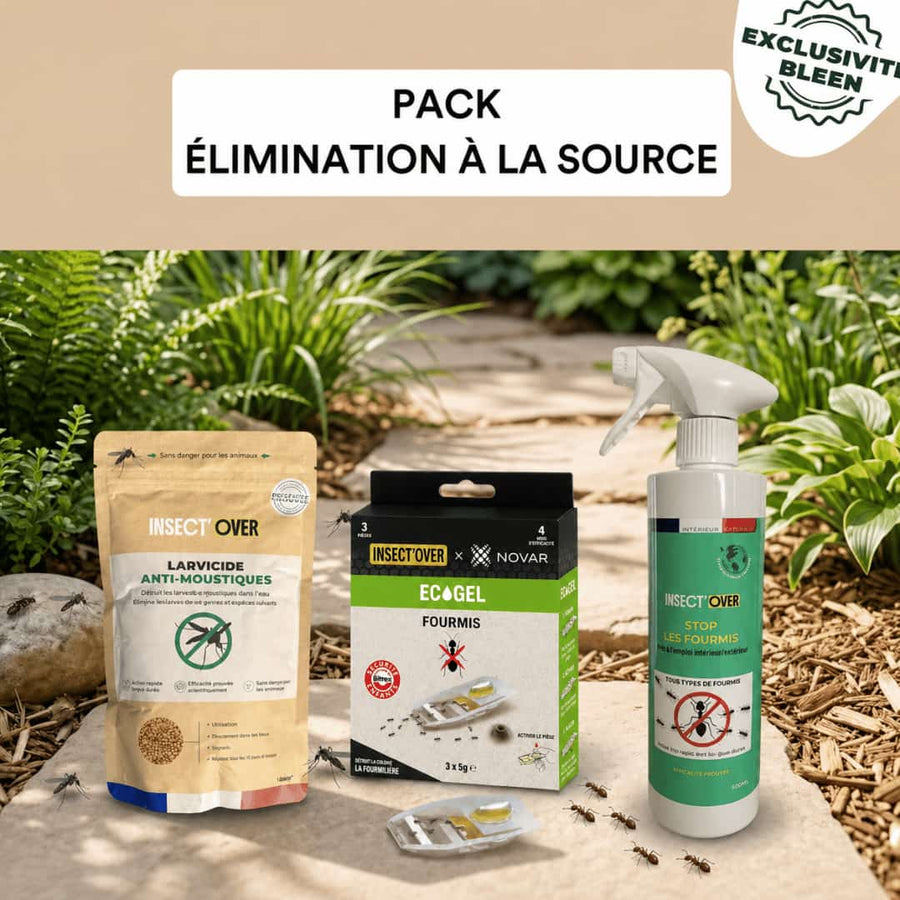 Pack « élimination à la source » (moustiques + fourmis)