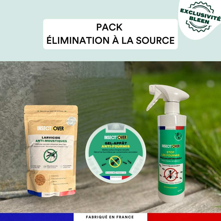 Pack « élimination à la source » (moustiques + fourmis)